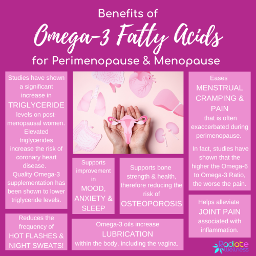 The Benefits of Omega-3 Fatty Acids in Perimenopause and Menopause